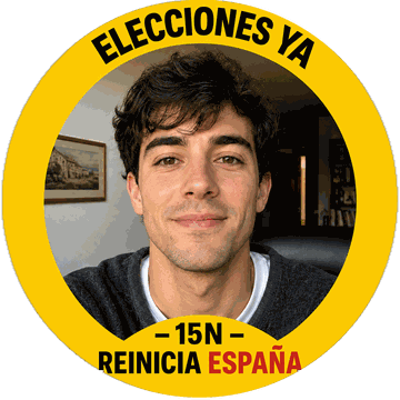 Ejemplo de foto de WhatsApp con el marco de Elecciones ya